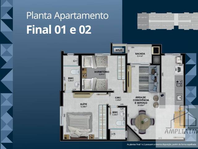 #105 - Apartamento para Venda em Içara - SC - 3